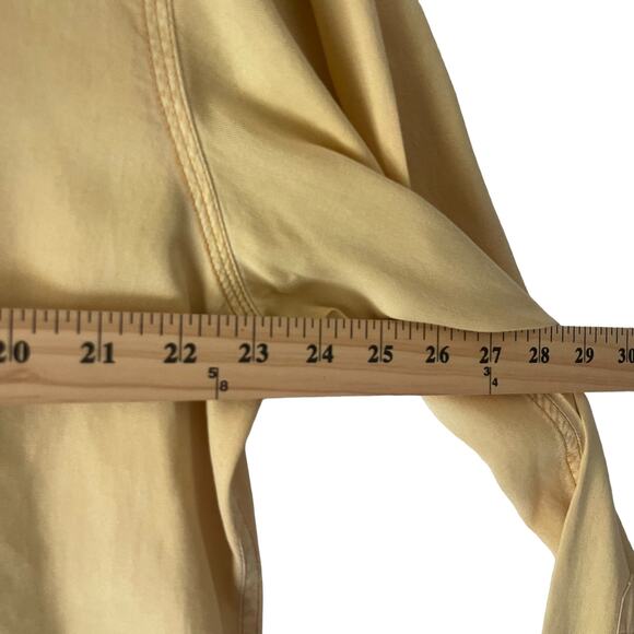 Tommy Bahama Island Crafted Vintage 90s Yellow Tencel Long Sleeve Button Up - Picture 9 of 10